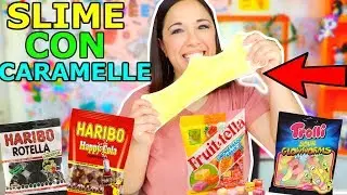 4 SLIME CHE SI MANGIANO GIGANTI con CARAMELLE! (SLIME COMMESTIBILE!)