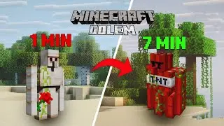 Minecraft But I Made Overpowered GOLEMS !