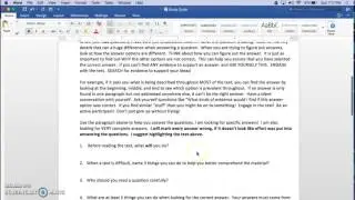ELA study guide (skills and test taking strategies)