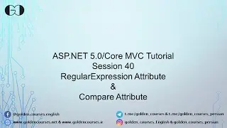 RegularExpression Attribute & Compare Attribute – Session 40