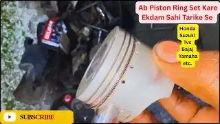 How To Fix Piston Ring / How To Install Piston Ring Of Any Bike Or Scooter