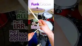 Funk Groove DRUM LESSON #drums #drumteacher #funkgroove #drumrudiment #drumlessons