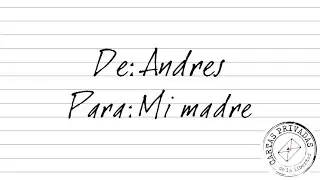 Cartas privadas de la libertad: Andr&eacute;s Quimbayo