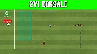 Allenamento calcio: 2v1 dorsale | Coach Sante