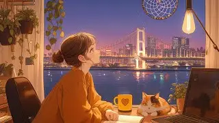 Fresh Winter ❄️ Coffee Workspace ~ Chill Lofi Hip Hop for Productive Study All Day [ study / relax ]