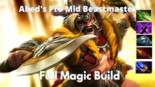 Dota2 - Abed Beastmaster - Pro Mid Gameplay - Full Magic Build