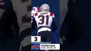 Week 18 top-5 receptions