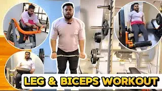 Leg & Biceps Workout || Day 54