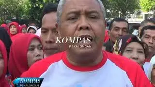 PEKALONGAN, BURUH GELAR JALAN SEHAT