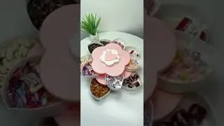 Flower Design Rotary Fruit Storage Box | Double Layer Dry Food Storage Box | New Gadgets 2021