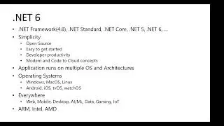 .NET 6 Deep Dive by Udaiappa Ramachandran (Udai) at Boston .NET Architecture Group on May 18, 2022