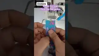 Como voltear tiras delgadas #altacostura #modafeminina #moda #costurera #sewing