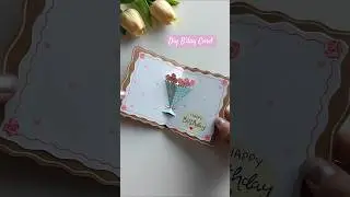 CUTE POP UP Handmade Birthday Card With Bouquet creation!