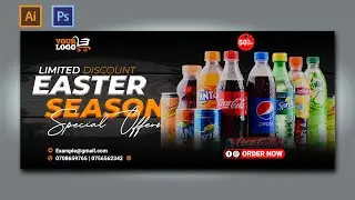 EASTER SEASON BANNER FOR SOCIAL MEDIA AND  DOWNLOAD  EASTER BANNER TEMPLET #GRAPHTECH FX