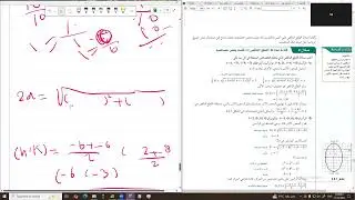 القطوع الناقصة والدوائر - رياضيات منهج سعودي
