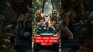 Saat Hutan Tak Lagi Aman&hellip; Mereka Harus Lari 🌲 #shorts #kaburlucu #hewanlucu #kisahhewan #funny #cat