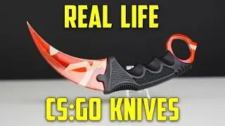 CS:GO KNIVES IN REAL LIFE!! (Karambit Elemental Knives) - Part 1