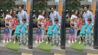 Ritesh Deshmukh & Kids Celebrate Genelia Dsouza Birthday Party In Mumbai Today
