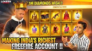 [ 1M Diamonds Wish ] Making LR7 VISHAL Account India's Richest Free Fire ID 😱😱😱 Garena Free Fire