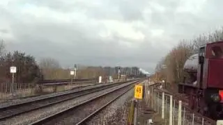 Cholsey station - King Edward and Cumbria meet - December 2009