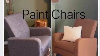 Faux Leather Chairs with Paint/ REALLY?