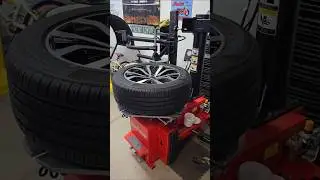 New tires for the ST #homeshop #wannabshop #tiremachine #ford #explorerst #automotive #garage