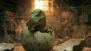 Dino-Baby aus dem Ei