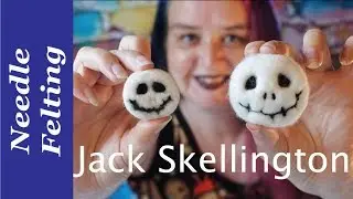 How to needle felt jack skellington