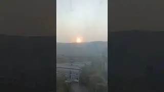 Sunset at Kharghar Hills Mumbai ☀️ #india #best #viral #trending #mumbai #youtubeshorts #trip