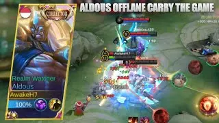 17 KILL ALDOUS OFFLANER CARRY THE GAME | TOP GLOBAL ALDOUS - MLBB