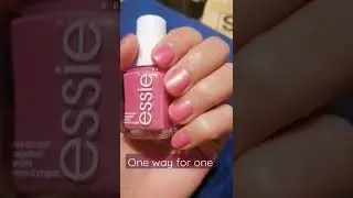 ONE WAY FOR ONE ESSIE REGULAR NAIL POLISH PINK WITH SHIMMER