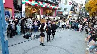SATURDAY. YU KAGAWA, HYOJIN & SHINHWA. EXHILARATING INTERACTIVE. HONGDAE BUSKING.