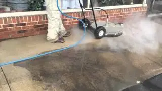 Storefront concrete cleaning