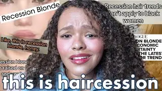Recession Blonde or RECESSION? 🤔 The Low Maintenance Hair-a - The Beauty News Hour