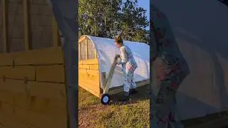 CHEAP & EASY to move chicken tractor wheels 🔥💯🐔
