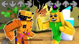 Friday Fight Funkin' Annoying Orange VS Bunzo + Fatality | Corrupted &ldquo;SLICED&rdquo; (Minecraft Animation)