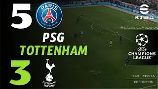 🔴 R&eacute;sum&eacute; : PSG vs Tottenham 5 - 3 | HIGHLIGHTS | Ligue des champions 2025 &ndash; eFootball