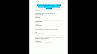 HTHSCI 1RR3 SDoH Unit 1 2 3 Review Questions with Correct Answers1850