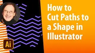 Crop lines to a shape in Illustrator