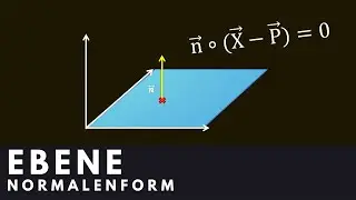 Ebene in Normalenform, Umwandlung Parameterform in Normalenform