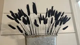 Black Dried Bunny Flowers For Fright Night Haunted House Decor #amazonfinds