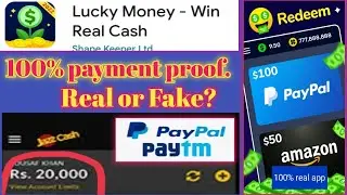 Lucky money app payment proof. Lucky money app real or fake.how to earn money online on mobile.