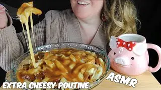 ASMR 🧀🥔🍽 EXTRA CHEESY POUTINE *BIG BITES* (REAL EATING SOUNDS) | MR & MRS RALPHIES ASMR