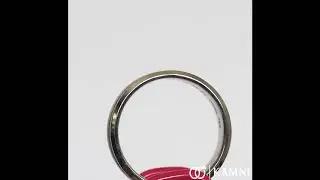 Beveled Wedding Band With Brushed Center & Vanilla Texture In 7mm Width