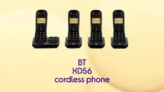 BT XD56 Cordless Phone with Answering Machine - Quad Handsets - Product Overview