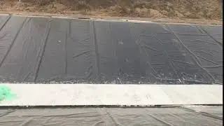 БКС (Большой ставропольский канал) укладка геомебраны LDPE тип 5/1
