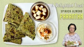 Spinach Almond Paratha: A Delightful Treat Badam Palak Paratha