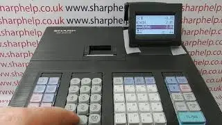 How To Discount A Sale On The Sharp XEA207 XE-A207B / XE-A207W Cash Register