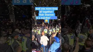one more time all together: 'Keir Starmer is a w@nker '🎵 #london #protest #starmer #unitethekingdom
