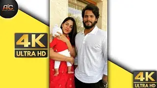 Kannada | movie actor nikhil kumaraswamy and family whatsApp status video |  nikhil and wife Maga 🥰